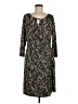 Chaus Print Black Casual Dress Size L - photo 1