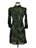MNG Animal Print Green Cocktail Dress Size L - photo 1