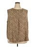 Monday Fun 100% Polyester Brown Sleeveless Blouse Size 3X - photo 1