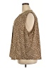 Monday Fun 100% Polyester Brown Sleeveless Blouse Size 3X - photo 5