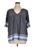 Gap 100% Rayon Gray 3/4 Sleeve Blouse Size XL - photo 1