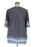 Gap 100% Rayon Gray 3/4 Sleeve Blouse Size XL - photo 2