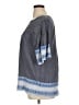 Gap 100% Rayon Gray 3/4 Sleeve Blouse Size XL - photo 5