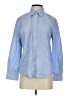 MNG Stripes Blue Long Sleeve Button-Down Shirt Size 4 - photo 1