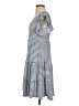 Max Studio 100% Polyester Stripes Gray Casual Dress Size S - photo 5