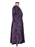 Wisp Print Purple Casual Dress Size 8 - photo 4