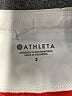 Athleta Color Block Red Athletic Shorts Size 2 - photo 3