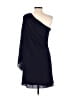 Boutique + 100% Polyester Solid Blue Cocktail Dress Size 4 - photo 2