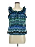 DressBarn 100% Polyester Blue Sleeveless Blouse Size M - photo 1