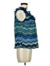 DressBarn 100% Polyester Blue Sleeveless Blouse Size M - photo 4