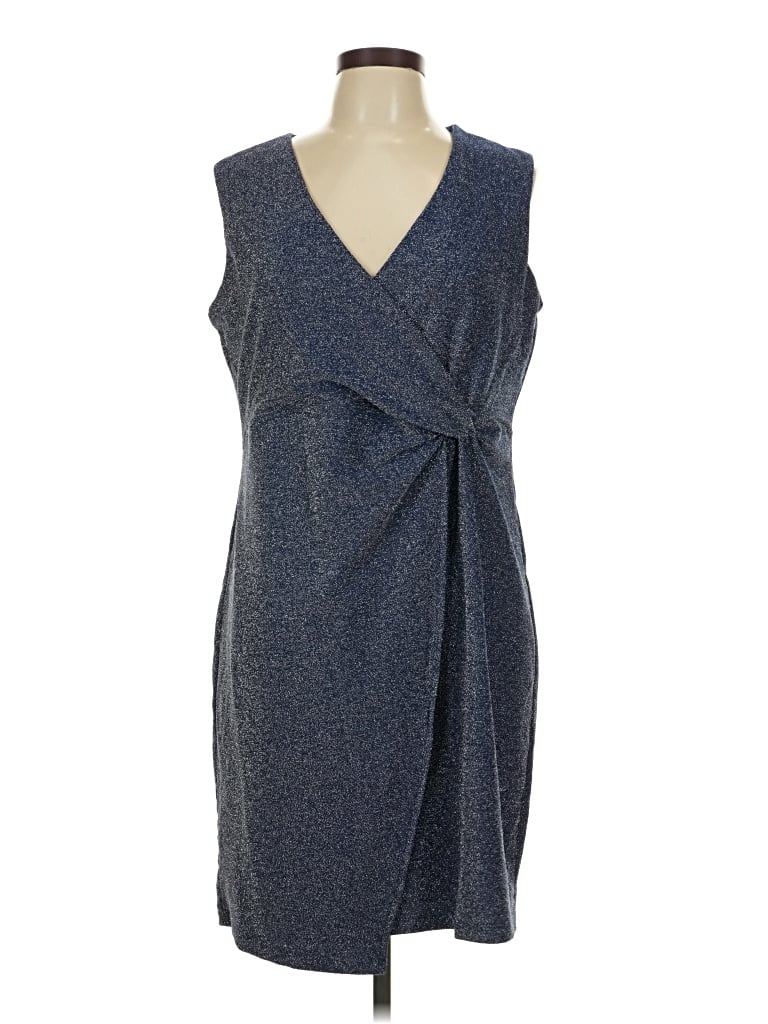 Pre-owned Serra Cocktail Dress In Gray