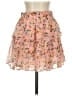 LoveShackFancy 100% Silk Floral Pink Silk Skirt Size S - photo 1