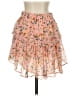 LoveShackFancy 100% Silk Floral Pink Silk Skirt Size S - photo 2