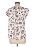 Liz Claiborne 100% Polyester White Short Sleeve Blouse Size M (petite) - photo 2