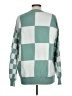Michelle Mae Checkered-gingham Green Pullover Sweater Size L - photo 2
