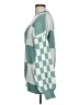 Michelle Mae Checkered-gingham Green Pullover Sweater Size L - photo 5