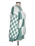 Michelle Mae Checkered-gingham Green Pullover Sweater Size L - photo 4