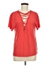Express Outlet Red Short Sleeve Top Size M - photo 1