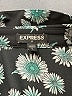Express Outlet 100% Polyester Floral Teal Long Sleeve Blouse Size S - photo 7