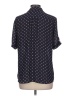 DressBarn 100% Polyester Polka Dots Black Short Sleeve Blouse Size L - photo 2