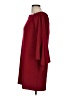Tibi Solid Burgundy Cocktail Dress Size 6 - photo 5