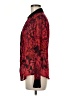 Cache 100% Polyester Red Long Sleeve Blouse Size M - photo 5