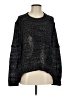 BCBGMAXAZRIA 100% Rayon Metallic Black Pullover Sweater Size S - photo 1