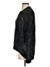 BCBGMAXAZRIA 100% Rayon Metallic Black Pullover Sweater Size S - photo 5