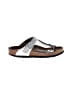 Birkenstock Silver Flip Flops Size EU 37 - photo 1