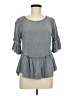 Style Envy 100% Rayon Gray Short Sleeve Top Size M - photo 1