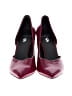 Assorted Brands Color Block Burgundy Heels Size 8 - photo 2
