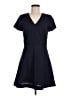 Assorted Brands Chevron-herringbone Blue Casual Dress Size 8 - photo 1