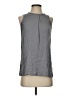 Theory Gray Sleeveless Silk Top Size 00 - photo 1