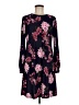 Chaps Floral Black Casual Dress Size M - photo 1