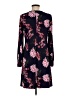 Chaps Floral Black Casual Dress Size M - photo 2