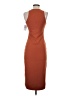 Open Edit Solid Orange Cocktail Dress Size S - photo 2