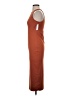Open Edit Solid Orange Cocktail Dress Size S - photo 5