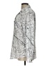 Karl Lagerfeld Paris Print Silver Long Sleeve Blouse Size L - photo 5