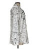 Karl Lagerfeld Paris Print Silver Long Sleeve Blouse Size L - photo 4