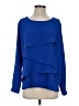 Vince Camuto Blue Long Sleeve Blouse Size S - photo 1