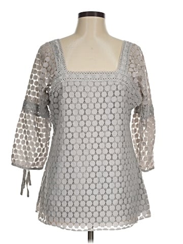 Solitaire 3/4 Sleeve Blouse (view 1)