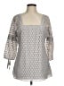 Solitaire Silver 3/4 Sleeve Blouse Size M (estimated) - photo 1