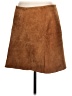 Zara Basic Solid Brown Leather Skirt Size L - photo 2