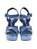 Alice + Olivia Blue Wedges Size EU 38 1/2 - photo 2