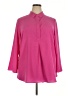 Ellen Tracy 100% Polyester Pink Long Sleeve Blouse Size 2X - photo 1