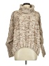 Moon & Madison 100% Polyester Tweed Tan Turtleneck Sweater Size M - photo 1