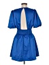 Glam 100% Polyester Solid Blue Casual Dress Size M - photo 2