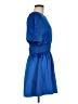 Glam 100% Polyester Solid Blue Casual Dress Size M - photo 4