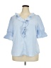 Allegra K 100% Polyester Blue Short Sleeve Blouse Size XXL - photo 1