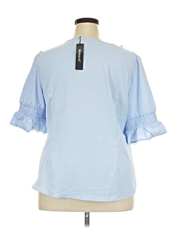 Allegra K Short Sleeve Blouse (view 2)